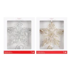 Cheap 💯 Assorted 12" Lighted Glitter Star Tree Topper by Ashland® 🎉