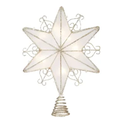Brand new 🔥 9" Glitter Lighted Hexagram Star Tree Topper by Ashland® 🌟