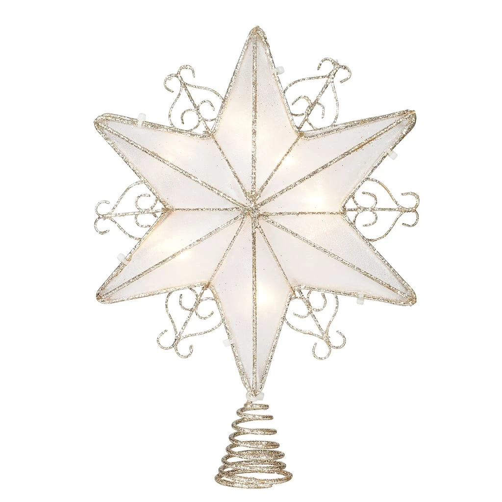 Brand new π₯ 9" Glitter Lighted Hexagram Star Tree Topper by Ashland® π 3 Brand new π₯ 9" Glitter Lighted Hexagram Star Tree Topper by Ashland® π