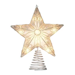 Budget ✔️ 11" Silver Filigree LED Star Tree Topper by Ashland® 🎉