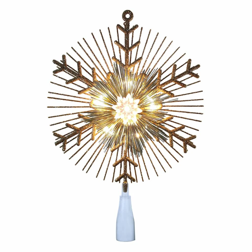 Cheapest ⭐ 14.5" Gold Lighted Tinsel Starburst Tree Topper by Ashland® ❤️ 4 Cheapest ⭐ 14.5" Gold Lighted Tinsel Starburst Tree Topper by Ashland® ❤️ - Image 2