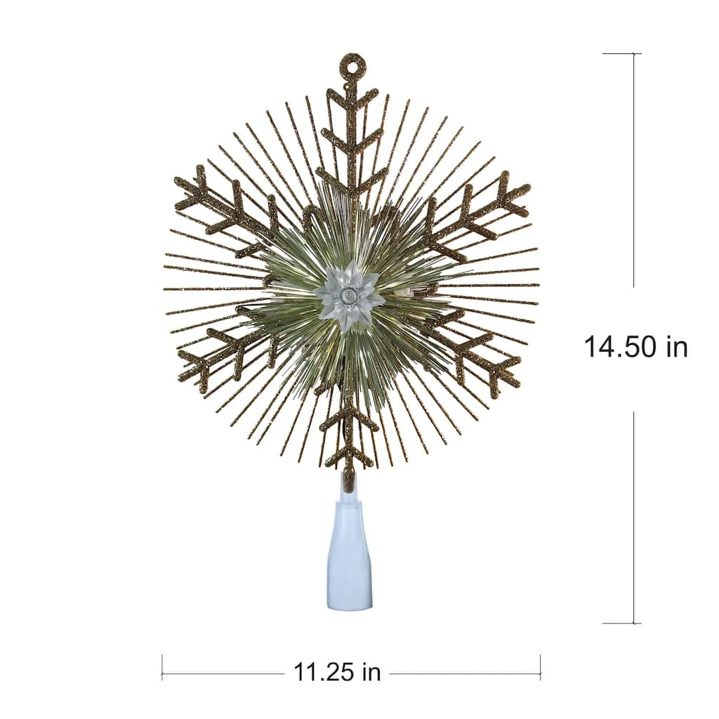 Cheapest ⭐ 14.5" Gold Lighted Tinsel Starburst Tree Topper by Ashland® ❤️ 6 Cheapest ⭐ 14.5" Gold Lighted Tinsel Starburst Tree Topper by Ashland® ❤️ - Image 4
