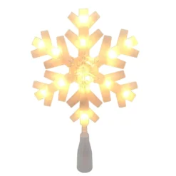 Outlet 💯 12" White Lighted Snowflake Tree Topper by Ashland® 🧨 -Outlet Yuletide Joy Store 10677119 2