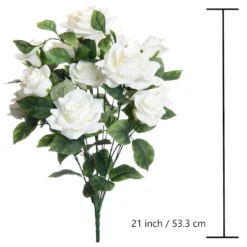 Best reviews of 🔔 White Rose Bush by Ashland® ❤️ -Outlet Yuletide Joy Store 10677458 3