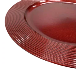 Buy ⌛ Red Glitter Beaded Charger Plate by Ashland® 🧨 -Outlet Yuletide Joy Store 10677977 2