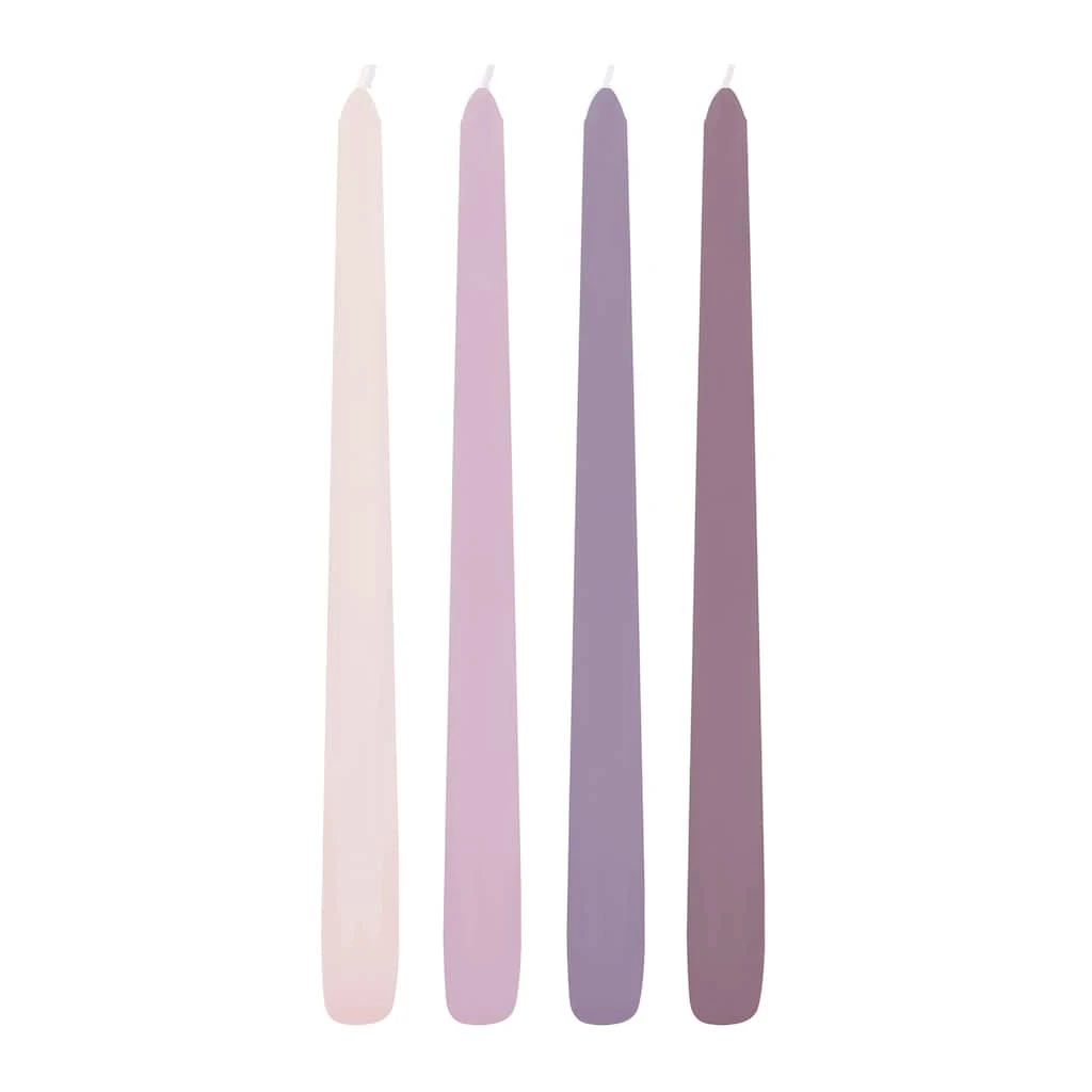 Hot Sale ⭐ 10" Mixed Purple Taper Candles by Ashland®, 4ct. 🎉 4 Hot Sale ⭐ 10" Mixed Purple Taper Candles by Ashland®, 4ct. 🎉 - Image 2