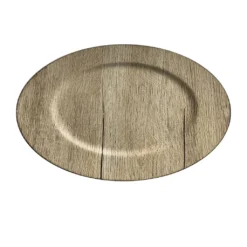 Cheapest 🥰 13" Gray Woodgrain Charger by Ashland® 😀 -Outlet Yuletide Joy Store 10688160 2 1