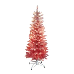 Discount ❤️ 4.5ft. Pre-Lit Ombre Artificial 👏 Christmas Tree, Clear Lights by Ashland® 🤩