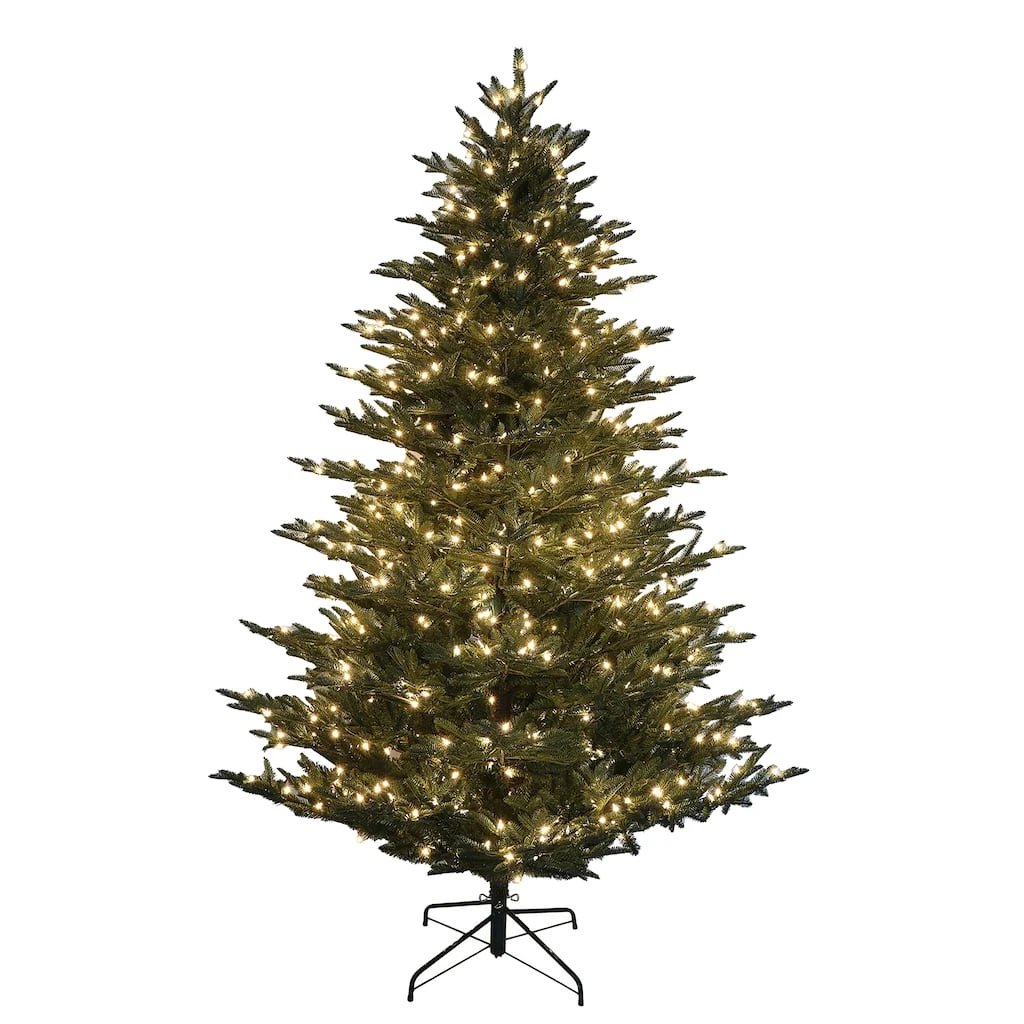 Budget π 7.5ft. Pre-Lit Fraser Fir Artificial Christmas Tree, Clear Lights by Ashland® β 3 Budget π 7.5ft. Pre-Lit Fraser Fir Artificial Christmas Tree, Clear Lights by Ashland® β
