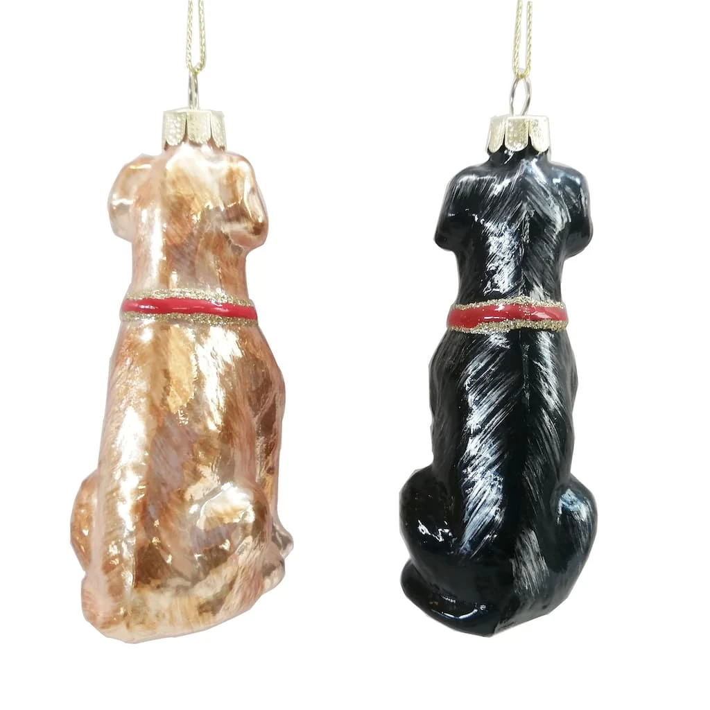 Discount ⭐ Assorted 4" Glass Lab 🌟 Dog Ornament by Ashland® ❄ Christmas ⭐ 5 Discount ⭐ Assorted 4" Glass Lab 🌟 Dog Ornament by Ashland® ❄ Christmas ⭐ - Image 3