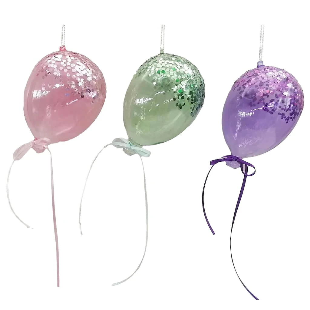 Best deal ⌛ 4" Glass Balloon Ornament by Ashland® Christmas ⌛ 3 Best deal ⌛ 4" Glass Balloon Ornament by Ashland® Christmas ⌛