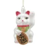 New 👍 4" Glass Money Cat Ornament by Ashland® Christmas 😀 -Outlet Yuletide Joy Store 10697666 1
