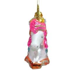 New ⭐ Glass Unicorn Head Ornament by Ashland® 🧨 -Outlet Yuletide Joy Store 10697767 3