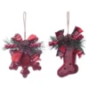 Hot Sale ✔️ Assorted Red Snowflake/Stocking 👍 Christmas Ornament by Ashland® 🎁 -Outlet Yuletide Joy Store 10697782 1