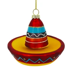 Budget ⭐ 3.5'' Sombrero Glass 👍 Christmas Ornament by Ashland® ⌛ -Outlet Yuletide Joy Store 10697786 2