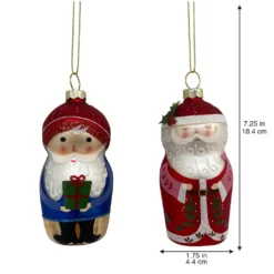 Best reviews of 🎉 Assorted Glass Nesting Doll Character Ornament by Ashland® ✔️ -Outlet Yuletide Joy Store 10697795 3