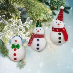 Cheapest 🎉 Assorted Furry Snowman Ornament by Ashland® 🎉 -Outlet Yuletide Joy Store 10697801 2