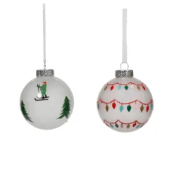 Promo 👍 Assorted Decorated Glass Ball Ornament by Ashland® ❤️ 5 Promo 👍 Assorted Decorated Glass Ball Ornament by Ashland® ❤️ -Outlet Yuletide Joy Store 10697810 2