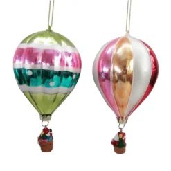 Deals ✨ 6" Assorted Glass Hot Air Balloon Ornament by Ashland® 👏 Christmas 👏 -Outlet Yuletide Joy Store 10697823 3