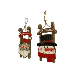 Hot Sale 🎉 Assorted 3.75'' Santa/Snowman ❤️ Christmas Ornament by Ashland® ❤️ -Outlet Yuletide Joy Store 10697837 2