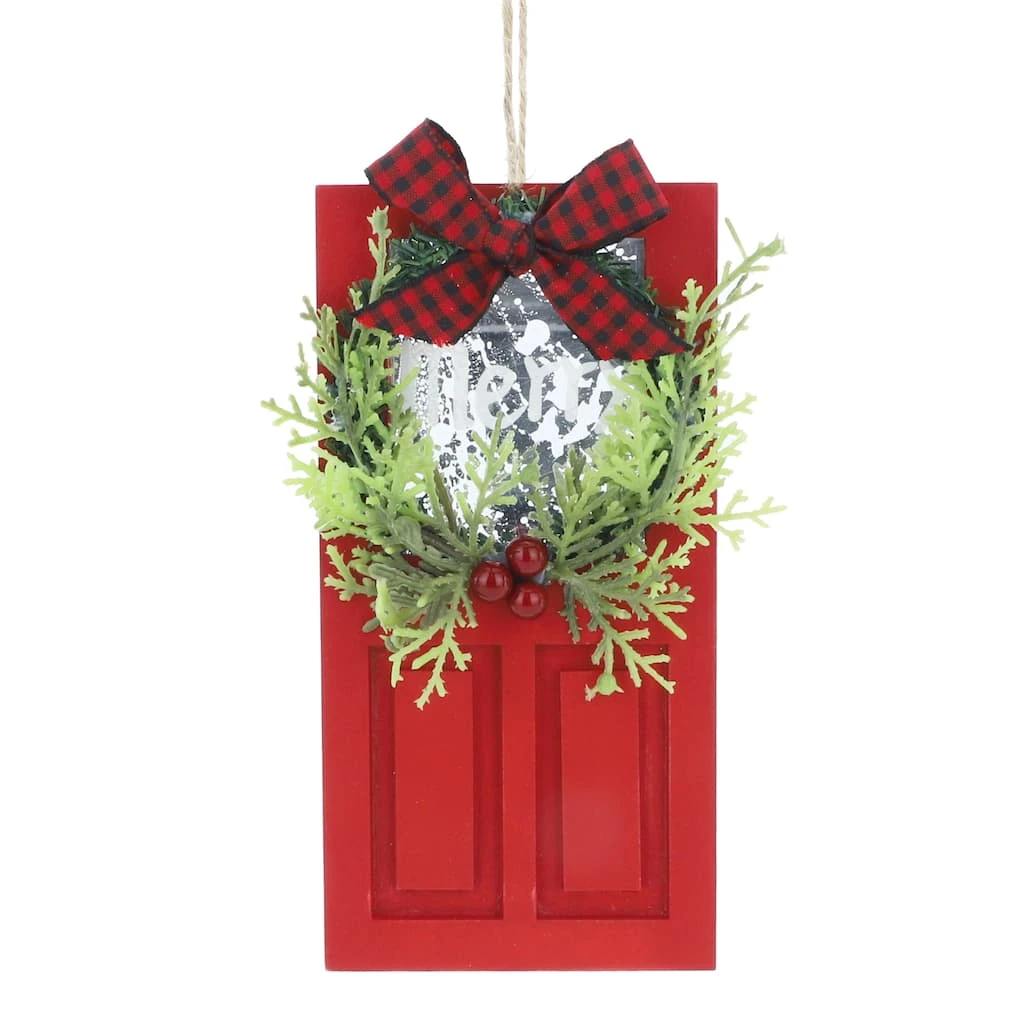 Discount 🤩 Wooden Red Door Ornament by Ashland® 😀 Christmas ✨ 3 Discount 🤩 Wooden Red Door Ornament by Ashland® 😀 Christmas ✨