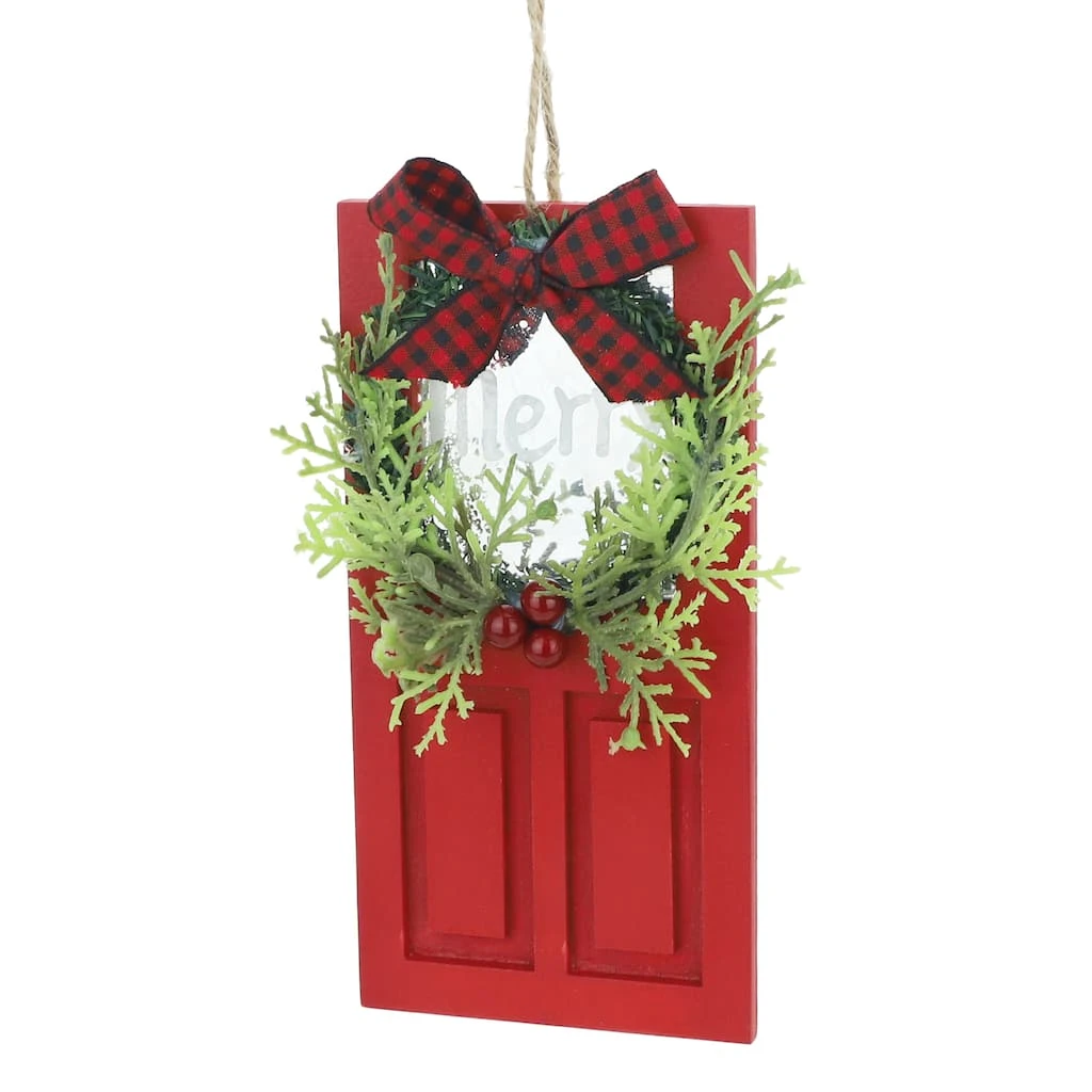 Discount 🤩 Wooden Red Door Ornament by Ashland® 😀 Christmas ✨ 4 Discount 🤩 Wooden Red Door Ornament by Ashland® 😀 Christmas ✨ - Image 2