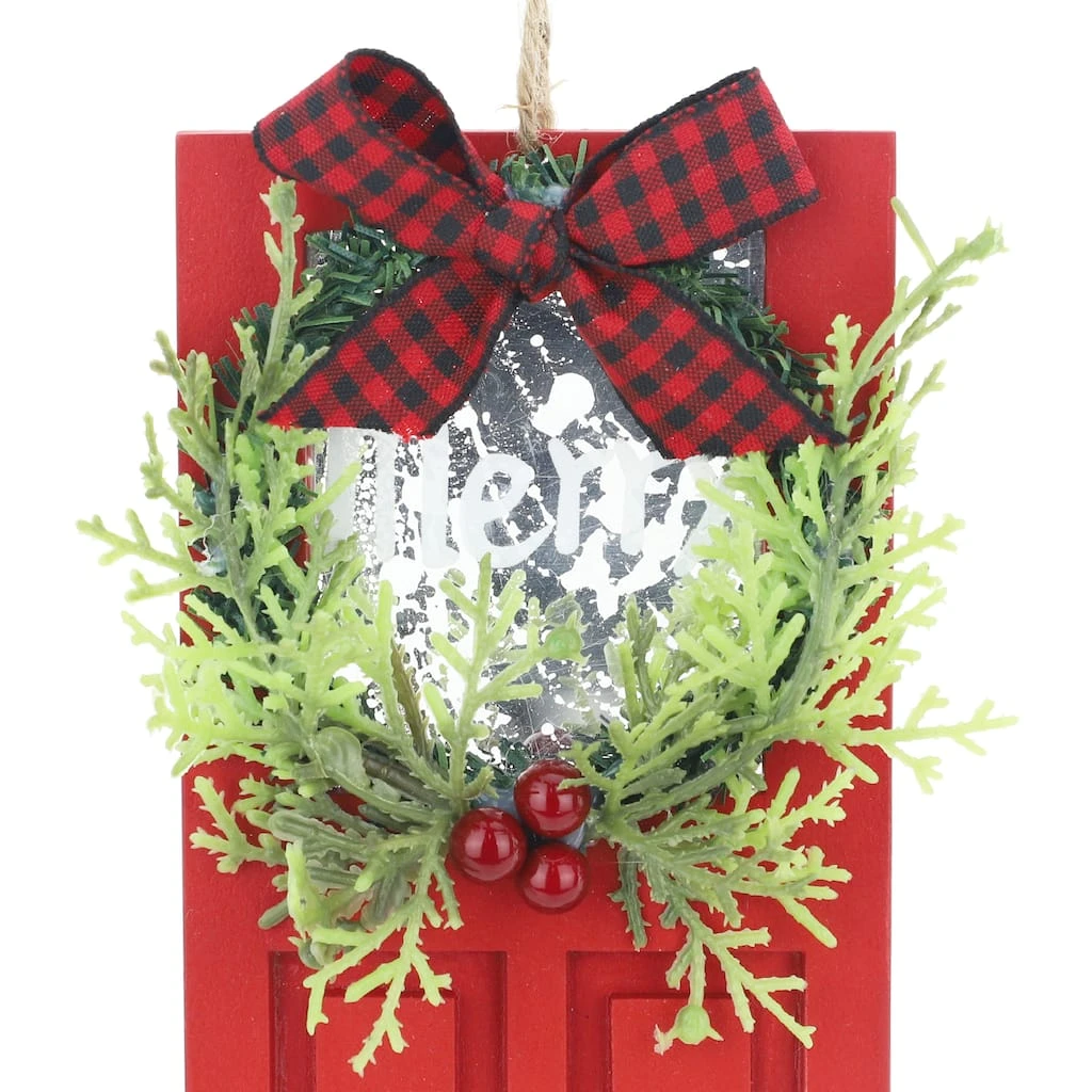 Discount 🤩 Wooden Red Door Ornament by Ashland® 😀 Christmas ✨ 5 Discount 🤩 Wooden Red Door Ornament by Ashland® 😀 Christmas ✨ - Image 3