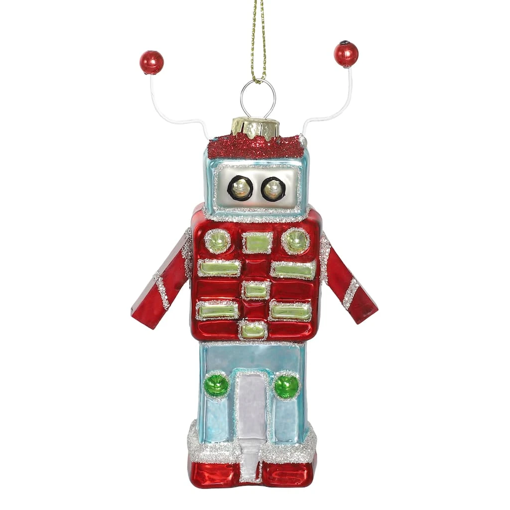 Promo 🎉 Assorted Glass Robot Ornament by Ashland® Christmas 🤩 4 Promo 🎉 Assorted Glass Robot Ornament by Ashland® Christmas 🤩 - Image 2