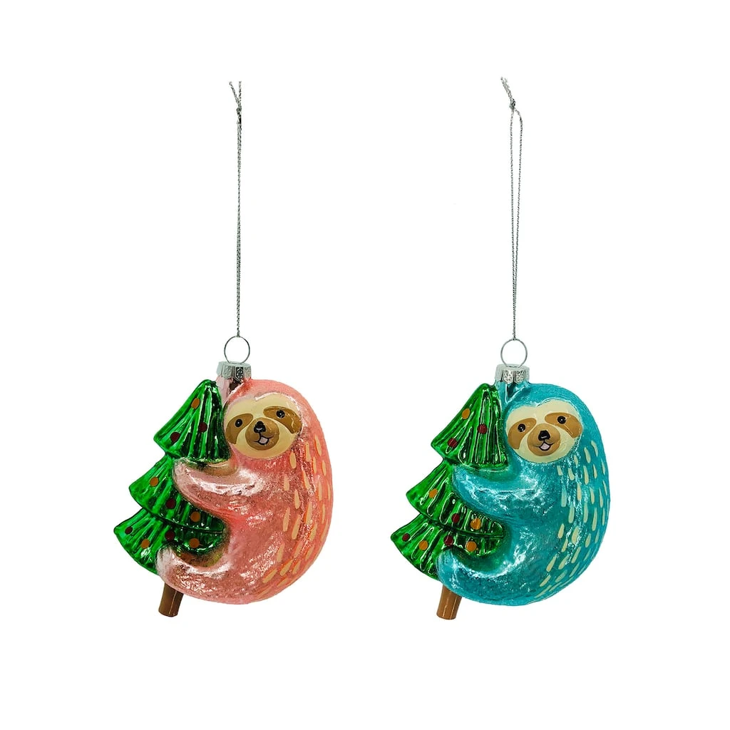 Coupon ⭐ Assorted 3'' Sloth and Tree Glass ❄ Christmas Ornament by Ashland® ✨ 3 Coupon ⭐ Assorted 3'' Sloth and Tree Glass ❄ Christmas Ornament by Ashland® ✨