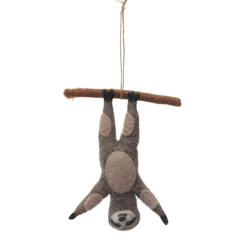 Buy ✨ Assorted 6" Wool Sloth Ornament by Ashland® 🔥 6 Buy ✨ Assorted 6" Wool Sloth Ornament by Ashland® 🔥 - Image 4