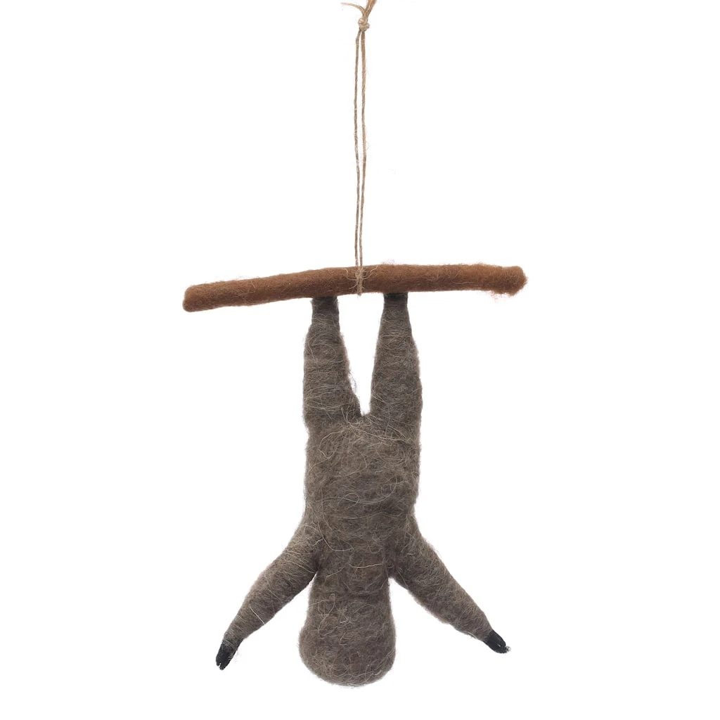 Buy ✨ Assorted 6" Wool Sloth Ornament by Ashland® 🔥 7 Buy ✨ Assorted 6" Wool Sloth Ornament by Ashland® 🔥 - Image 5