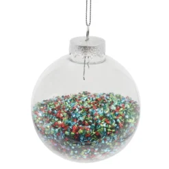 Flash Sale 😍 Clear Glitter Plastic Ball Ornament by Ashland® ❄ Christmas 🔔 -Outlet Yuletide Joy Store 10697996 2