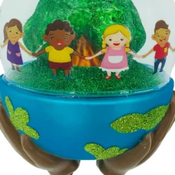 Promo 🔔 Glass Earth Held in Hands Ornament by Ashland® ⌛ -Outlet Yuletide Joy Store 10698001 2