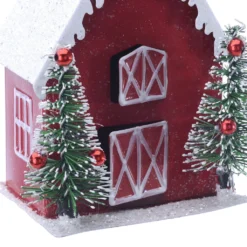 Budget ❤️ 3.25'' Red Barn Metal ⭐ Christmas Ornament by Ashland® ⌛ -Outlet Yuletide Joy Store 10698012 2