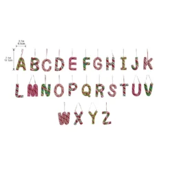 Cheapest 🔥 Assorted Monogram Candy Cane Ornament by Ashland® 👏 -Outlet Yuletide Joy Store 10698211 4