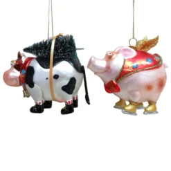 Buy 👍 Assorted Glass Christmas Farm Animal Ornament by Ashland® 😍 -Outlet Yuletide Joy Store 10698355 4