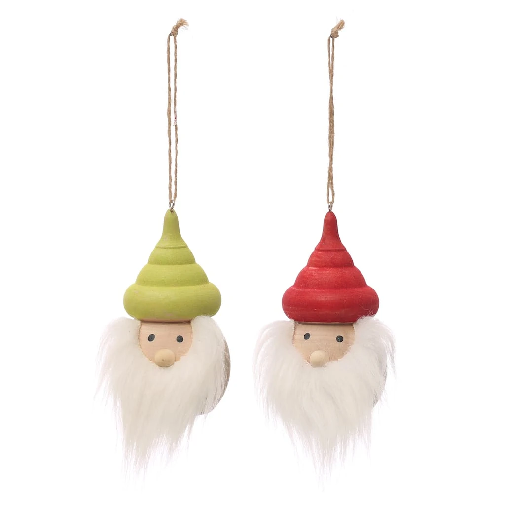Wholesale π Assorted 4.25'' Fluffy Gnome Wood Christmas Ornament by Ashland® π 3 Wholesale π Assorted 4.25'' Fluffy Gnome Wood Christmas Ornament by Ashland® π