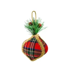 New ⭐ Assorted Plaid Ornament with Holly by Ashland® 🔥 -Outlet Yuletide Joy Store 10698387 3