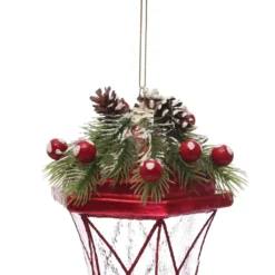 Outlet ✔️ 5.5'' Red Lantern Glass ❄ Christmas Ornament by Ashland® 🌟 -Outlet Yuletide Joy Store 10698395 2