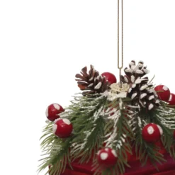 Outlet ✔️ 5.5'' Red Lantern Glass ❄ Christmas Ornament by Ashland® 🌟 -Outlet Yuletide Joy Store 10698395 3