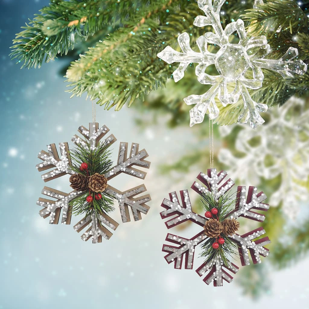 New ⭐ Assorted Snowflake Ornament by Ashland® ✨ 4 New ⭐ Assorted Snowflake Ornament by Ashland® ✨ - Image 2