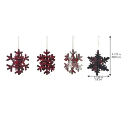 Buy 🤩 Assorted Plaid Snowflake Ornament by Ashland® 🤩 -Outlet Yuletide Joy Store 10698406 3