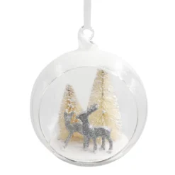 Buy 🎁 Deer Glass Ball Ornament by Ashland® 💯 Christmas ⌛ -Outlet Yuletide Joy Store 10698466 2
