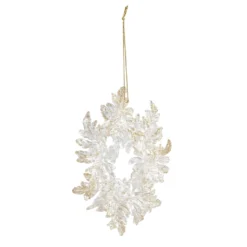 Cheapest 🎉 Clear & Glittery Gold Wreath Ornament by Ashland® ⌛ -Outlet Yuletide Joy Store 10698496 2