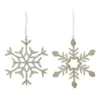Outlet 🎁 Assorted 5.5'' Beaded Snowflake Christmas Ornament by Ashland® ⌛ -Outlet Yuletide Joy Store 10698500 1