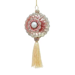 Hot Sale 👍 Pearl & Tassel Glass Ornament by Ashland® ⌛ -Outlet Yuletide Joy Store 10698512 2