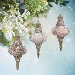 Best Pirce ✔️ Assorted Velvet Finial Ornament by Ashland® 🛒 -Outlet Yuletide Joy Store 10698513 2