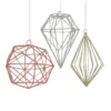 Brand new 🔔 Assorted Geometric Wire Ornament by Ashland® 🎉 -Outlet Yuletide Joy Store 10698521 1