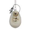Hot Sale 🌟 White Glass Hedgehog Ornament by Ashland® ⌛ -Outlet Yuletide Joy Store 10698525 1