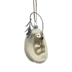 Hot Sale 🌟 White Glass Hedgehog Ornament by Ashland® ⌛ -Outlet Yuletide Joy Store 10698525 4